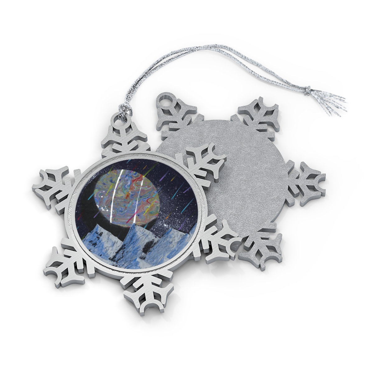Pewter Snowflake Ornament - Through the Comet's Tail
